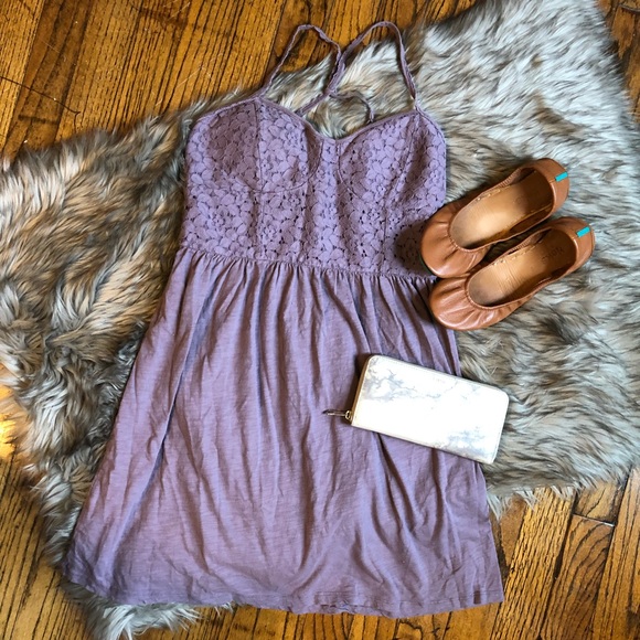 American Eagle Outfitters Dresses & Skirts - American Eagle Outfitters Purple Lace Dress